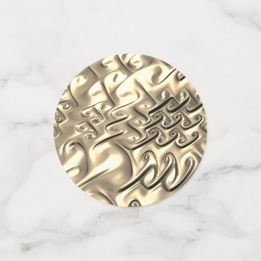 Gepersonaliseerde gouden 50e Jubileum tafel Confetti (Kleine voorkant)