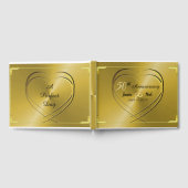 Gepersonaliseerde gouden 50ste bruiloft Jubileum Gastenboek (Volledig)