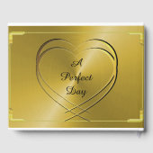 Gepersonaliseerde gouden 50ste bruiloft Jubileum Gastenboek (Achterkant)