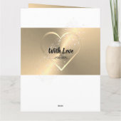 Gepersonaliseerde gouden 50ste verjaardag Kaart id (Achterkant)