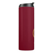 Gepersonaliseerde gouden draak- thermosbeker (Gedraaid links)