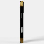 Gepersonaliseerde gouden elegante monogram Case-Mate iPhone case (Achterkant / Rechts)