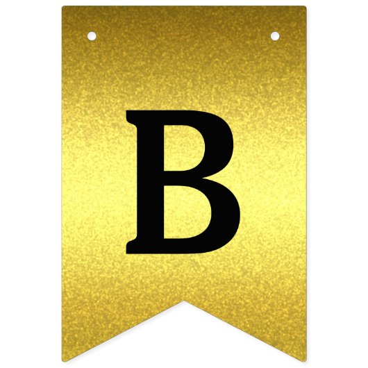 Gepersonaliseerde gouden en paarse banner (Tweede vlag)