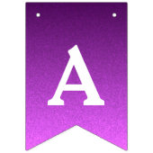 Gepersonaliseerde gouden en paarse banner (Eerste vlag)