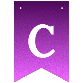 Gepersonaliseerde gouden en paarse banner (Derde vlag)