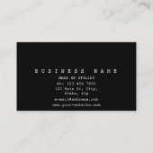 Gepersonaliseerde Gouden Glanzende Hart Glitter VI Visitekaartje (Achterkant)