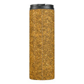 Gepersonaliseerde Gouden Glitter Aangepaste Naam Thermosbeker (Achterkant)