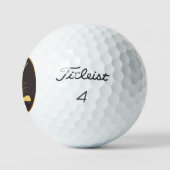 Gepersonaliseerde gouden golfclubs golfballen (Logo)