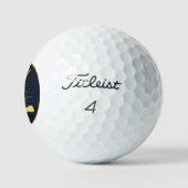 Gepersonaliseerde gouden golfclubs golfballen (Logo)