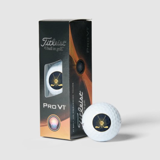 Gepersonaliseerde gouden golfclubs golfballen (Verpakking)