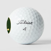 Gepersonaliseerde gouden golfclubs golfballen (Logo)