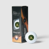 Gepersonaliseerde gouden golfclubs golfballen (Verpakking)