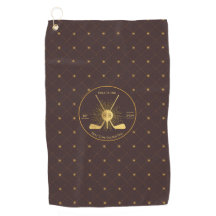 Gepersonaliseerde gouden golfclubs