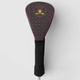 Gepersonaliseerde gouden golfclubs golfheadcover