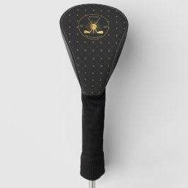 Gepersonaliseerde gouden golfclubs golfheadcover