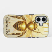 Gepersonaliseerde Gouden Honingbij Bijenkorf Honin iPhone 16 Hoesje (Achterkant horizontaal)