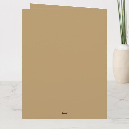 Gepersonaliseerde Gouden Kruis Baby doop doop Kaart (Achterkant)