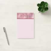 Gepersonaliseerde gouden metallic textuur blush ro post-it® notes (Kantoor)