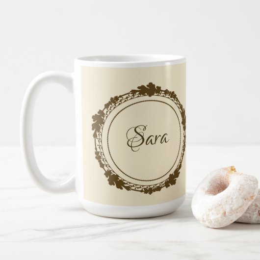 Gepersonaliseerde gouden mok (Met donut)