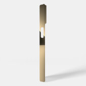 Gepersonaliseerde gouden radiale textuur iphone 15 Case-Mate iPhone case (Achterkant / Rechts)