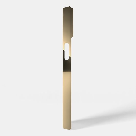 Gepersonaliseerde gouden radiale textuur iphone 15 Case-Mate iPhone case (Achterkant / Rechts)