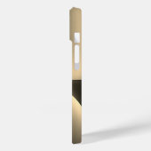 Gepersonaliseerde gouden radiale textuur iphone 15 Case-Mate iPhone case (Achterkant / Links)