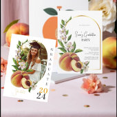 Gepersonaliseerde Gouden Retro Foto Graduation Par Kaart