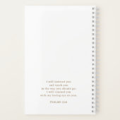 Gepersonaliseerde gouden script kalligrafie Bijbel Notitieboek (Achterkant)