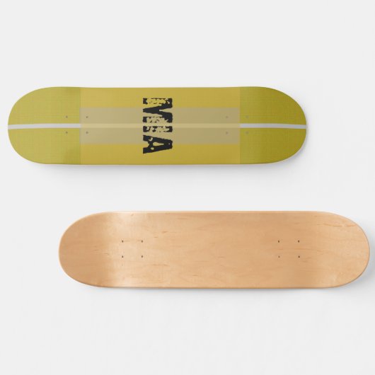Gepersonaliseerde gouden skateboard (Horizontaal)
