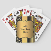 Gepersonaliseerde Gouden Speelkaarten Aangepaste T (Achterkant)