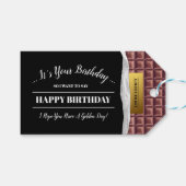 Gepersonaliseerde Gouden Ticket Chocolade Bar Verj Cadeaulabel (Voorkant (Horizontaal))