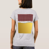 Gepersonaliseerde Gouden Ticket Chocolade Bar Verj T-shirt (Achterkant)