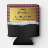 Gepersonaliseerde Gouden Ticket Chocolade Blikjeskoeler (Achterkant)