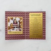 Gepersonaliseerde Gouden Ticket Chocolade Verjaard Kaart (Binnen)