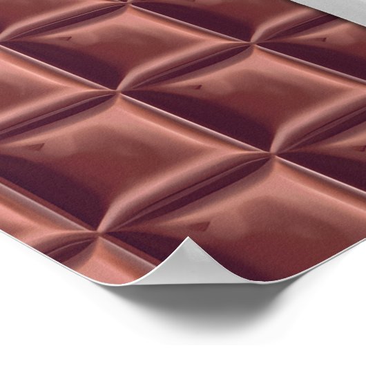 Gepersonaliseerde Gouden Ticket Chocolade Verjaard Poster (Hoek)