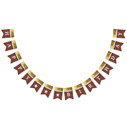 Gepersonaliseerde Gouden Ticket Chocolade Verjaard Vlaggetjes (Alle)