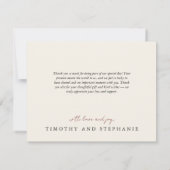 Gepersonaliseerde Gouden Vallen Bladeren Bedankkaart (Achterkant)