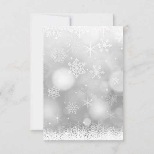 Gepersonaliseerde Gouden Witte Kerstvakantie | FOT Kaart