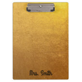 Gepersonaliseerde goudfolie Toon Klembord (Voorkant)