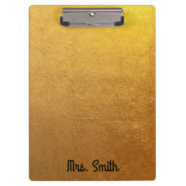 Gepersonaliseerde goudfolie Toon Klembord