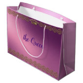 Gepersonaliseerde goudneuskroon groot cadeauzakje (Achterkant Gekanteld)