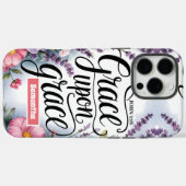 Gepersonaliseerde Grace On Grace Christelijke vrou Case-Mate iPhone Case (Achterkant (horizontaal))