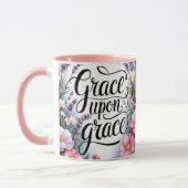 Gepersonaliseerde Grace On Grace Christelijke vrou Mok (Links)
