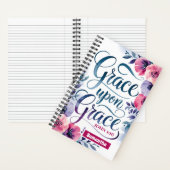 Gepersonaliseerde Grace Upon Grace Christelijk Dag Notitieboek (Binnen)