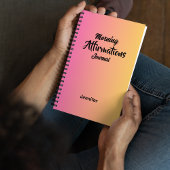 Gepersonaliseerde Gradient Morning Affirmations Jo Notitieboek