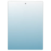 Gepersonaliseerde gradiënt ombre engel blauw klembord (Achterkant)