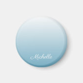 Gepersonaliseerde gradiënt ombre engel blauw magneet (Voorkant)