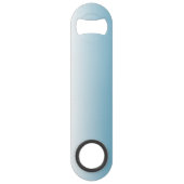 Gepersonaliseerde gradiënt ombre engel blauw speed flessenopener (Achterkant)