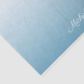 Gepersonaliseerde gradiënt ombre engel blauw tissuepapier (Detail)