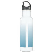 Gepersonaliseerde gradiënt ombre engel blauw waterfles  (Achterkant)